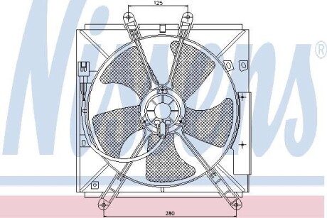 Вентилятор, охлаждение двигателя - NISSENS 85330