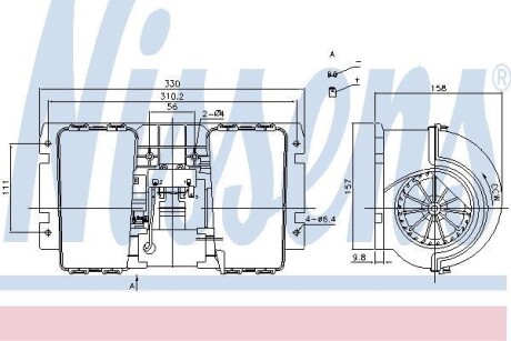 Вентилятор отопителя RENAULT MAGNUM (90-) 390 MIDR/DXi 12 440.26 T (DXi 12) - NISSENS 87146