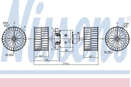 Компресор салону - NISSENS 87189