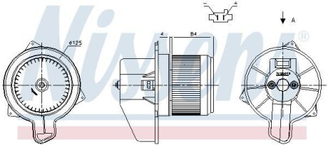 Вентилятор - (77366203, 77366253, 77366916) NISSENS 87306