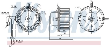 Вентилятор салону - NISSENS 87404