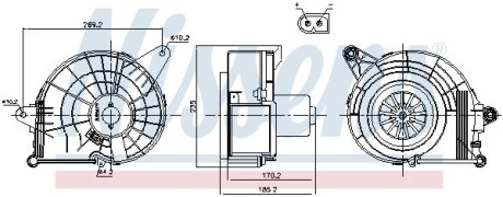 Вентилятор салону - NISSENS 87500