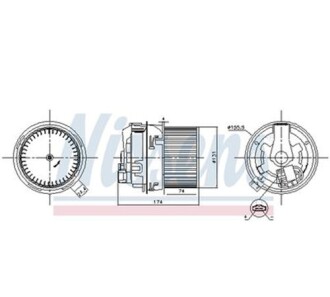 Вентилятор радіатора охолодження - NISSENS 87593