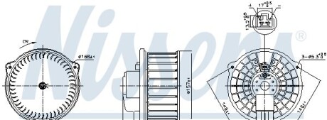 Вентилятор печки - NISSENS 87631