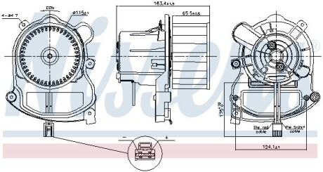 Вентилятор салону - NISSENS 87801