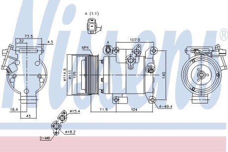 Компресор кондиціонера First Fit - NISSENS 890045