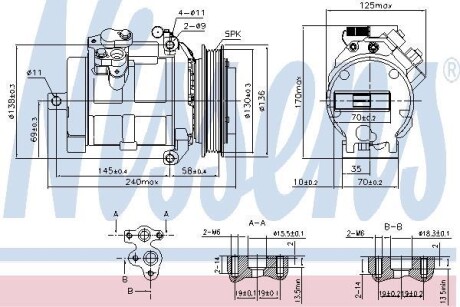 Sprпarka klim mercedes sprinter w 906 06- [nowa] - NISSENS 890049