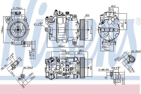 Spare part - (64526987863, 6987863) NISSENS 890070