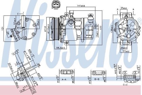 Компрессор - NISSENS 890074