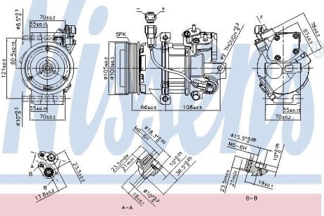 Компрессор - (07E01328, 20834913, 2W9319D629DA) NISSENS 890077