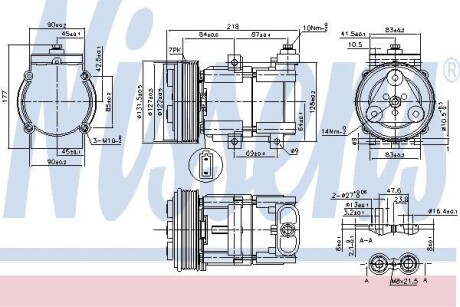 Компресор кондиціонера First Fit - (1440713, 1447718, 4502836) NISSENS 890081