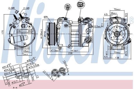 Компрессор - (lr058017) NISSENS 890124