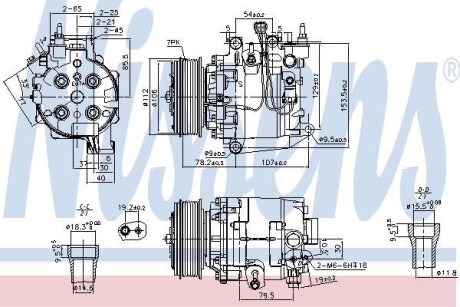 Компрессор - (38810R60W01) NISSENS 890167