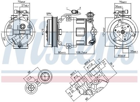 Компресор кондиціонера - NISSENS 890185