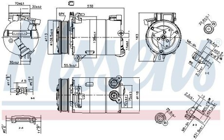 Компресор кондиціонера First Fit - (1683959, 1707371, 1766983) NISSENS 890213