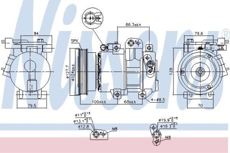 Компресор кондиціонера First Fit - NISSENS 890232