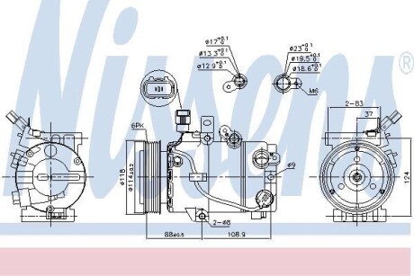 Компрессор - NISSENS 890243