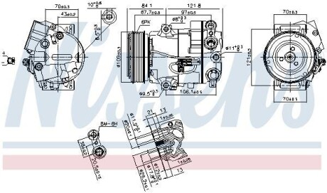 Компрессор - (7L6820803L, 7L6820803P, 7L6820803S) NISSENS 890259