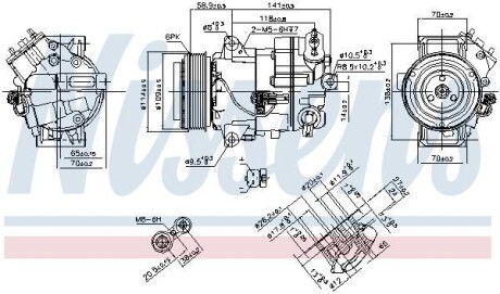 Компресор кондиціонера First Fit - NISSENS 890263