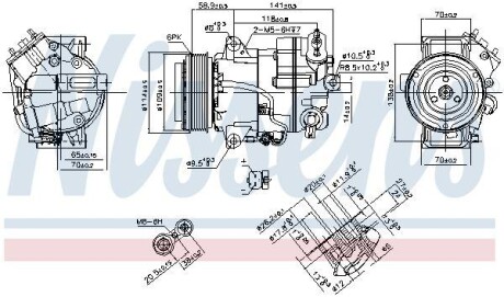 Компресор кондиціонера First Fit - NISSENS 890267