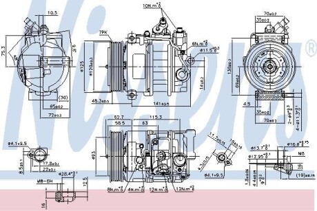 Компресор кондиціонера First Fit - NISSENS 890322