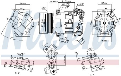 Компрессор - NISSENS 890324