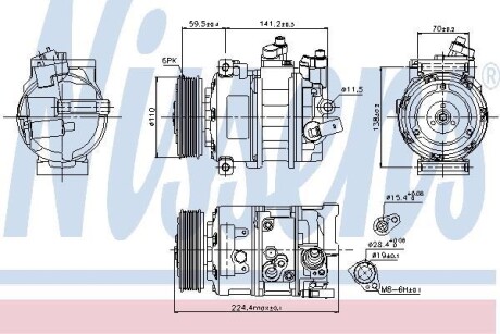 Компресор кондиціонера First Fit - NISSENS 890337