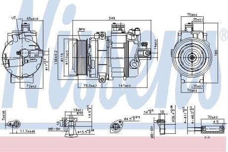 Компресор кондиціонера First Fit - (6452921786902, 6452921786901, 64529332782) NISSENS 890359