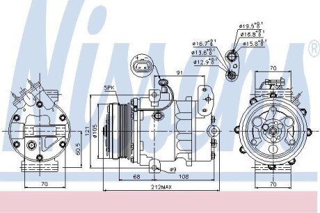 Компресор кондиціонера First Fit - NISSENS 89037