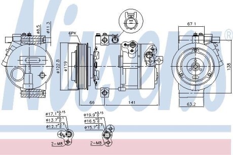 Компресор кондиціонера First Fit - NISSENS 890394