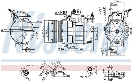 Компресор кондиціонера First Fit - NISSENS 890419