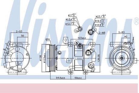 Компресор кондиціонера First Fit - NISSENS 890430