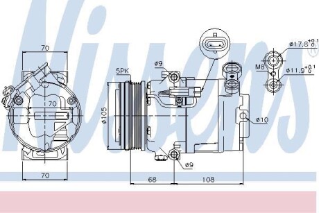 Компресор кондиціонера First Fit - NISSENS 89050