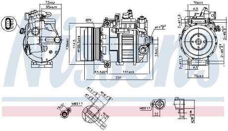 Компресор кондиціонера - NISSENS 890552