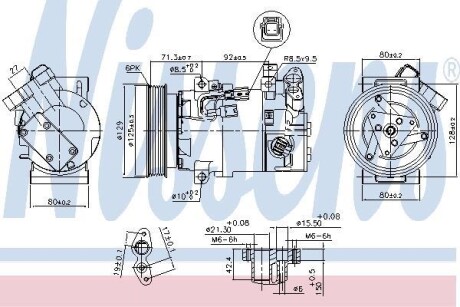 Компрессор - (926001654R, Z0012439A, 926002352R) NISSENS 890586