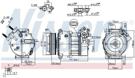 Компрессор - NISSENS 890617