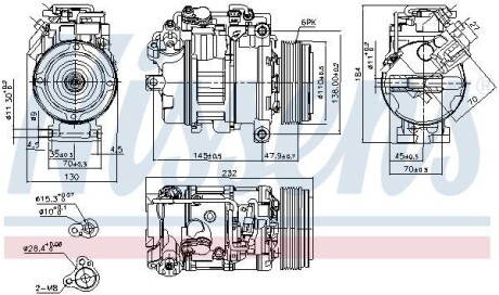 Компресор кондиціонера First Fit - NISSENS 890628