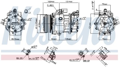 Компресор кондиціонера First Fit - (6RD820803, 6RD820803D) NISSENS 890659 (фото 1)