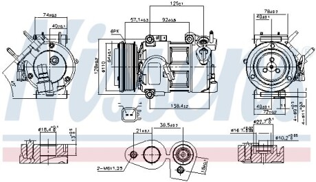 Компресор кондиціонера First Fit - NISSENS 890693