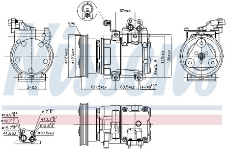 Компресор кондиціонера - NISSENS 890737