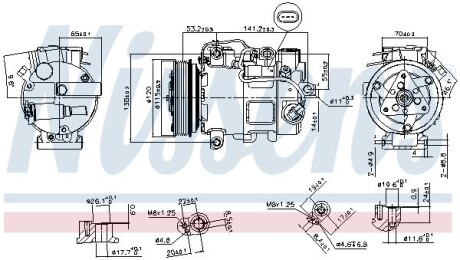 Компресор кондиціонера - NISSENS 890739