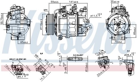 Компресор кондиціонера First Fit - NISSENS 890755