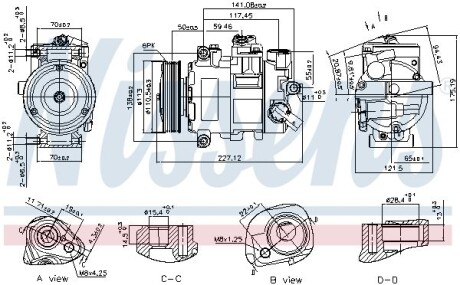 Компресор кондиціонера First Fit - (80A816803, 9A7816803, 9A781680300) NISSENS 890757 (фото 1)