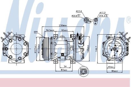 Компресор кондиціонера First Fit - NISSENS 89076