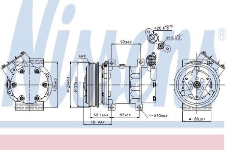 Компресор кондиціонера First Fit - NISSENS 89109