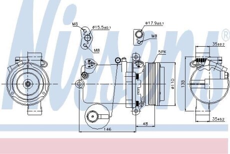 Компресор кондиціонера First Fit - NISSENS 89133