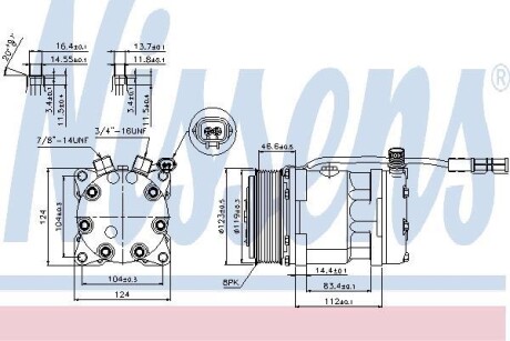 Компрессор, кондиционер - NISSENS 89139