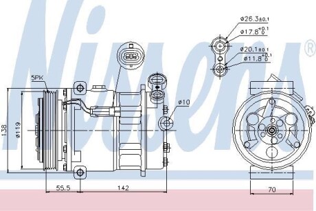 Компресор кондиціонера First Fit - NISSENS 89157