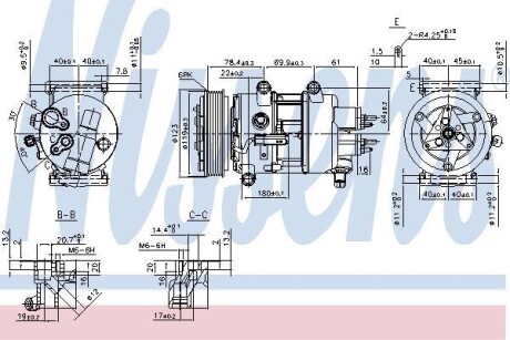 Компресор кондиціонера First Fit - (6453QJ, 6453QK, 6453QP) NISSENS 89201 (фото 1)