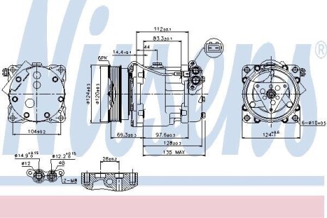 Компрессор, кондиционер - NISSENS 89203